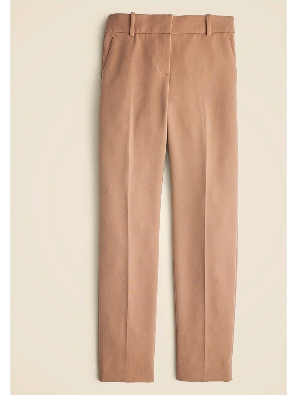 J.Crew Beige/camel/ tan slim cropped Straight Leg Dress Pants Women's SZ 2